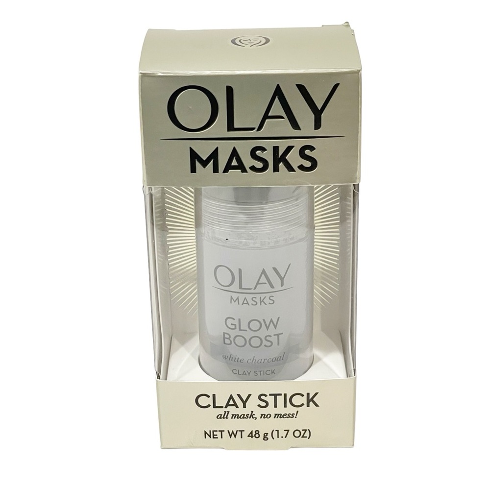 OLAY Masks Clay Stick Glow Boost White Charcoal 1.7OZ Skincare Beauty NEW
